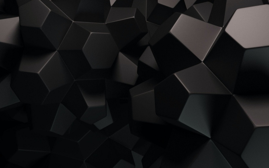 Uniquely shuffled black cubes